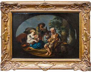 Paolo Monaldi (Rom, 1710 - nach 1779), zugeschr., Genreszene